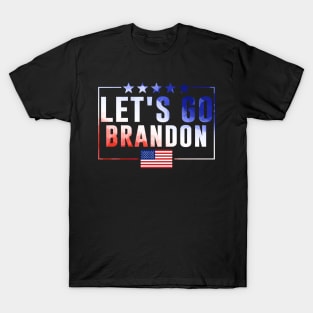 Let's Go Brandon Conservative US Flag FJB Anti Joe Biden T-Shirt